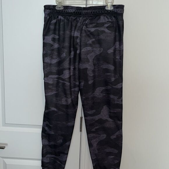 Reebok Gray Camo Camouflage track joggers sweat pant sweatpants-L reflective - Picture 3 of 5